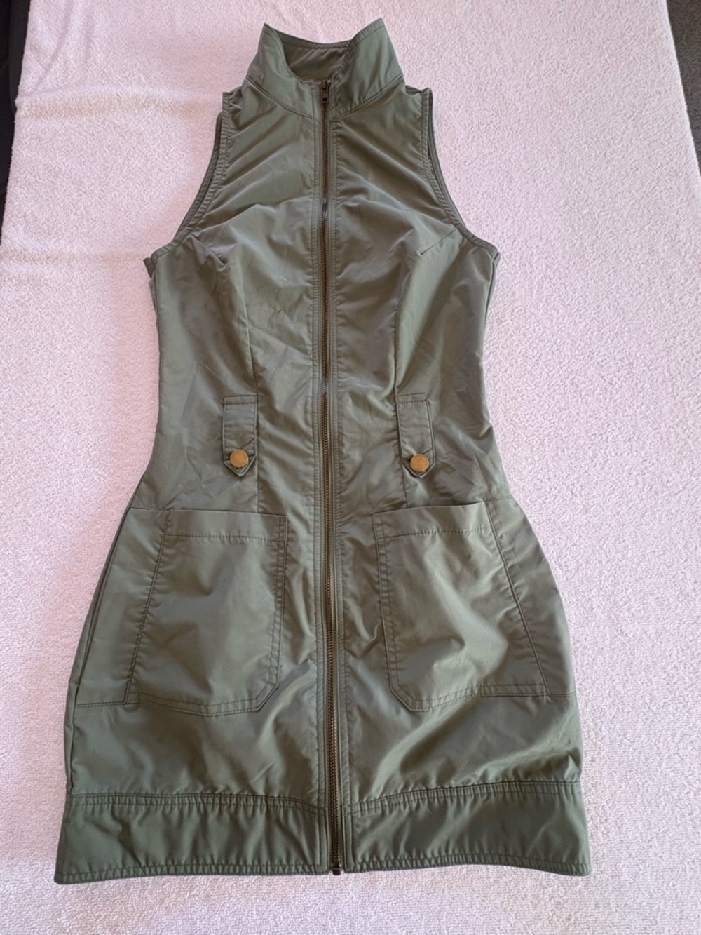 superdown Olive Utility Zip Mini Dress - Picture 4 of 11